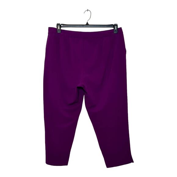 Jessica London magenta purple cropped pants size 16 - Picture 2 of 11